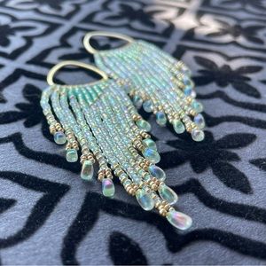 Sea Glass Boho Fringe Ear Candy